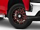 XF Offroad XF-235 Gloss Black Red Milled 6-Lug Wheel; 20x10; -12mm Offset (19-24 Silverado 1500)