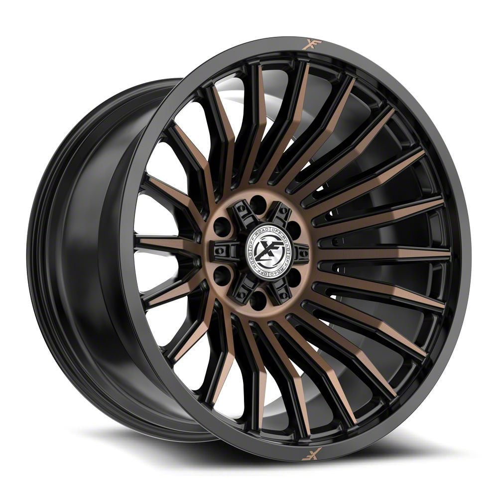 XF Offroad Yukon XF-224 Gloss Black and Milled 6-Lug Wheel