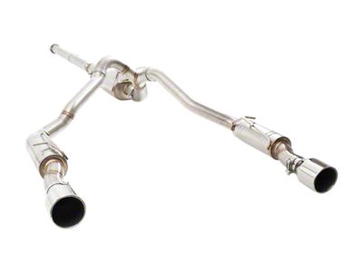 XForce Performance Dual Exhaust System with Polished Tips; Rear Exit (19-24 5.7L RAM 1500)