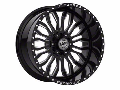 XFX Flow XFX-305 Gloss Black Milled 8-Lug Wheel; 20x12; -44mm Offset (03-09 RAM 2500)