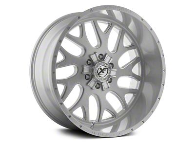 XFX Flow XFX-301 Brushed Milled 8-Lug Wheel; 24x12; -44mm Offset (11-14 Silverado 3500 HD SRW)