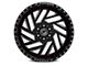 XFX Flow XFX-304 Gloss Black Milled With Red Inner 5-Lug Wheel; 20x12; -44mm Offset (09-18 RAM 1500)