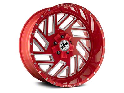 XFX Flow XFX-304 Red Milled 8-Lug Wheel; 20x12; -44mm Offset (10-18 RAM 2500)