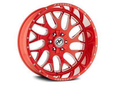XFX Flow XFX-301 Red Milled 8-Lug Wheel; 20x12; -44mm Offset (94-02 RAM 2500)