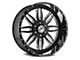 XFX Flow XFX-303 Gloss Black Milled 5-Lug Wheel; 18x10; 0mm Offset (05-11 Dakota)