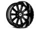 XFX Flow XFX-302 Gloss Black Milled 5-Lug Wheel; 18x10; 0mm Offset (09-18 RAM 1500)