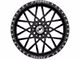 XFX Flow XFX-307 Gloss Black Milled 8-Lug Wheel; 20x12; -44mm Offset (07-10 Sierra 2500 HD)