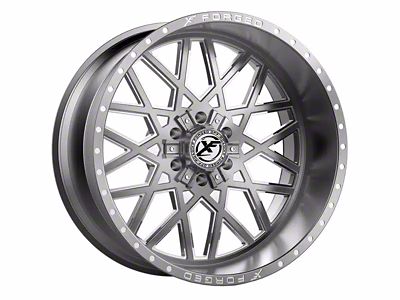 XFX Flow XFX-307 Brushed Milled 8-Lug Wheel; 20x12; -44mm Offset (07-10 Silverado 3500 HD SRW)