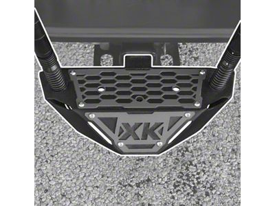 XK Glow 2-Inch Hitch Receiver Step and Whip Plate (Universal; Some Adaptation May Be Required)