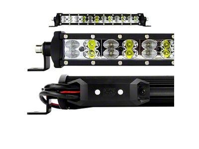 XK Glow App Controlled 14-Inch RGBW LED Light Bar with Mounting Brackets (Universal; Some Adaptation May Be Required)