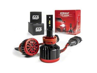 XK Glow LITE Series LED Headlight Bulbs; Low Beam; H11 (20-24 Silverado 3500 HD)