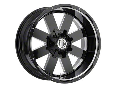 Xtreme Offroad NX-18 Midnight Black Milled 8-Lug Wheel; 20x12; -44mm Offset (08-10 F-250 Super Duty)