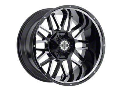 Xtreme Offroad NX-12 Midnight Black Diamond Cut Face 6-Lug Wheel; 20x9; -12mm Offset (09-14 F-150)