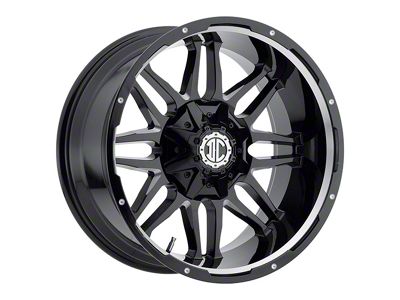 Xtreme Offroad NX-9 Midnight Black Milled 6-Lug Wheel; 20x9; -12mm Offset (09-14 F-150)