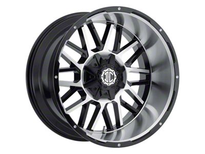 Xtreme Offroad NX-12 Midnight Black Diamond Cut Face 8-Lug Wheel; 20x9; 0mm Offset (11-16 F-250 Super Duty)