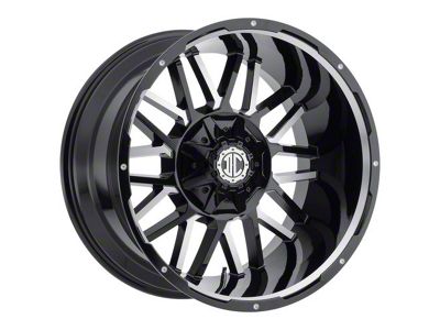 Xtreme Offroad NX-12 Midnight Black Milled 8-Lug Wheel; 20x9; -12mm Offset (11-16 F-250 Super Duty)