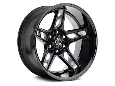 Xtreme Offroad NX-15 Midnight Black Milled 6-Lug Wheel; 20x10; -25mm Offset (15-20 F-150)