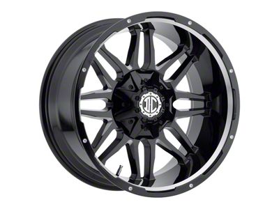 Xtreme Offroad NX-9 Midnight Black Milled 6-Lug Wheel; 20x9; 12mm Offset (15-20 F-150)