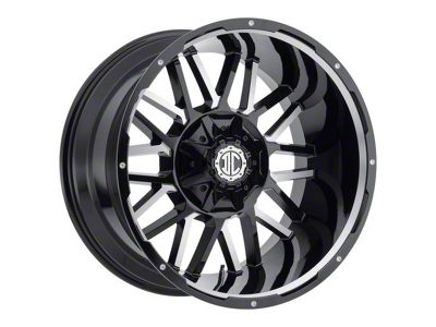 Xtreme Offroad NX-12 Midnight Black Milled 8-Lug Wheel; 20x9; -12mm Offset (23-25 F-250 Super Duty)