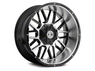 Xtreme Offroad NX-12 Midnight Black Diamond Cut Face 8-Lug Wheel; 20x10; -25mm Offset (23-25 F-350 Super Duty SRW)