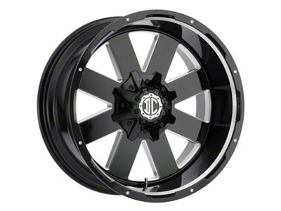 Xtreme Offroad NX-18 Midnight Black Milled 8-Lug Wheel; 20x10; -25mm Offset (23-26 F-350 Super Duty SRW)