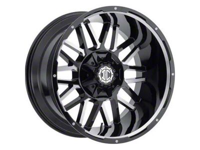 Xtreme Offroad NX-12 Midnight Black Milled 8-Lug Wheel; 20x9; 0mm Offset (99-07 F-250 Super Duty)