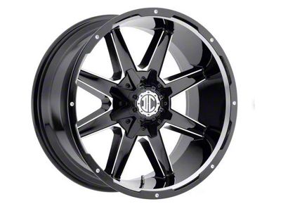 Xtreme Offroad NX-17 Midnight Black Diamond Cut Face 8-Lug Wheel; 20x10; -25mm Offset (99-07 F-250 Super Duty)