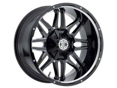 Xtreme Offroad NX-9 Midnight Black Milled 8-Lug Wheel; 20x9; 0mm Offset (99-07 F-250 Super Duty)