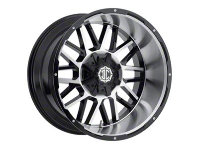 Xtreme Offroad NX-12 Midnight Black Milled 6-Lug Wheel; 20x10; -25mm Offset (21-25 F-150)