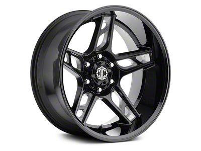 Xtreme Offroad NX-15 Midnight Black Milled 6-Lug Wheel; 20x10; -25mm Offset (21-25 F-150)