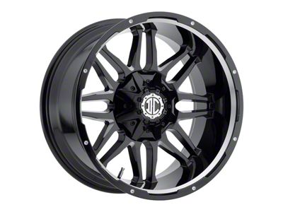 Xtreme Offroad NX-9 Midnight Black Milled 6-Lug Wheel; 20x9; 0mm Offset (21-25 F-150)