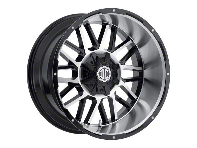 Xtreme Offroad NX-12 Midnight Black Milled 8-Lug Wheel; 17x9; 0mm Offset (17-22 F-250 Super Duty)