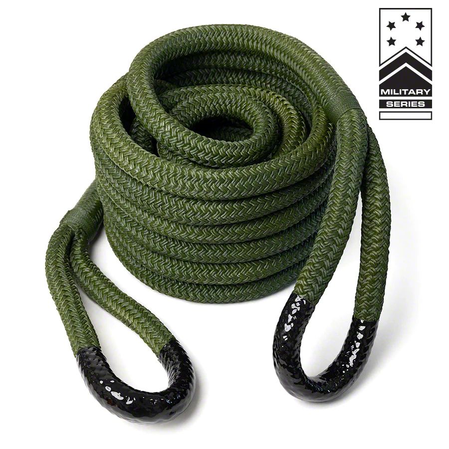 Yankum Ropes F-350 Super Duty 7/8-Inch x 30-Foot Kinetic Rope; OD Green ...