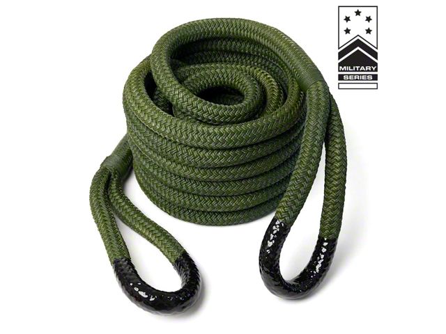 Yankum Ropes F-350 Super Duty 7/8-Inch x 30-Foot Kinetic Rope; OD Green ...