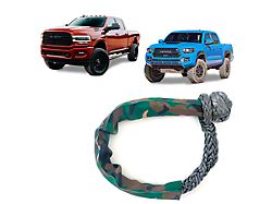 Yankum Ropes 7/16-Inch x 10-Inch Soft Shackle with Chafe Guard; Camo