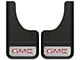 10-Inch x 18-Inch Mud Flaps with Mini Red GMC Logo; Front or Rear (Universal; Some Adaptation May Be Required)
