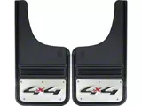 12-Inch x 23-Inch Mud Flaps with 4x4 Logo; Front or Rear (Universal; Some Adaptation May Be Required)