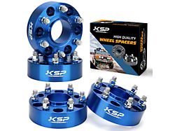 2-Inch Pro Billet Wheel Spacers; Blue (07-25 Yukon)