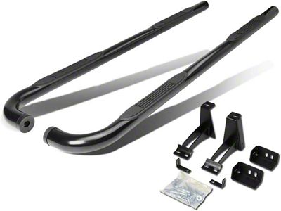 3-Inch Nerf Side Step Bars; Black (07-14 Yukon)