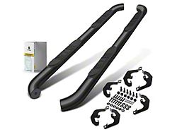 3-Inch Round Side Step Bars; Black (21-26 Yukon)