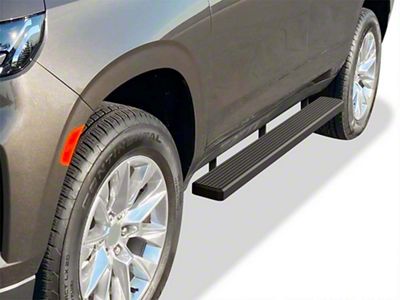5-Inch iStep Running Boards; Black (21-25 Yukon)
