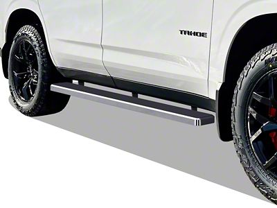 5-Inch iStep Running Boards; Hairline Silver (21-26 Yukon)