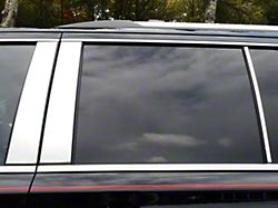 6-Piece Pillar Post Trim; Stainless Steel (15-20 Yukon)