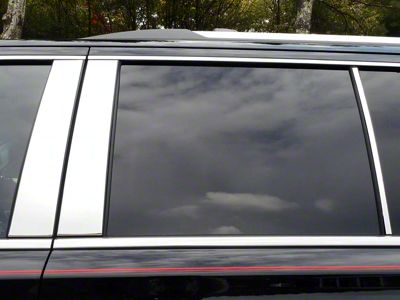 6-Piece Pillar Post Trim; Stainless Steel (15-20 Yukon)