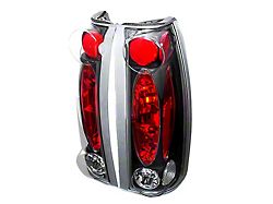 Altezza Tail Lights; Matte Black Housing; Clear Lens (92-99 Yukon)
