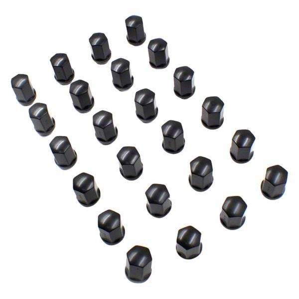 Yukon Black OEM Style Lug Nut Kit; 14mm x 1.5; Set of 24 (0724 Yukon
