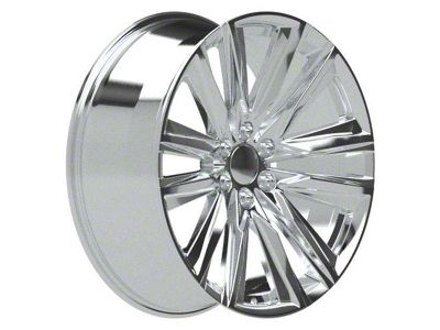 CA91 Chrome 6-Lug Wheel; 24x10; 28mm Offset (21-25 Yukon)