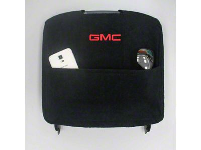 Center Console Cover with GMC Logo; Black (07-14 Yukon w/ Bucket Seats)