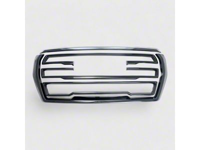 Chrome Delete Grille Overlay; Gloss Black (21-24 Yukon, Excluding Denali)