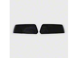Chrome Delete Mirror Covers; Gloss Black (15-20 Yukon w/o Mirror Turn Signals)